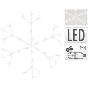 Ambiance snefnugsdekoration med lys 216 LED'er 60 cm