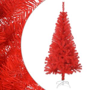 vidaXL kunstigt juletræ med fod 150 cm PVC rød