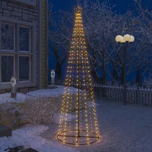 vidaXL kegleformet juletræ 330 LED'er 100x300 cm varm hvid