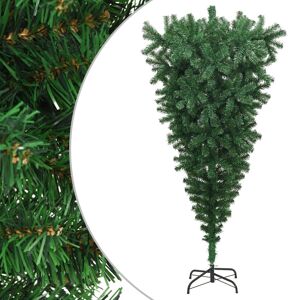 vidaXL omvendt kunstigt juletræ med fod 180 cm grøn