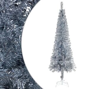 vidaXL smalt juletræ 240 cm sølvfarvet