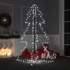 vidaXL kegleformet juletræ 98x150 cm 200 LED-lys indendørs og udendørs