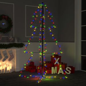 vidaXL kegleformet juletræ 98x150 cm 200 LED'er indendørs og udendørs