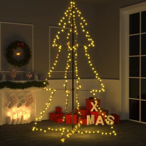 vidaXL kegleformet juletræ 118x180 cm 240 LED'er indendørs/udendørs