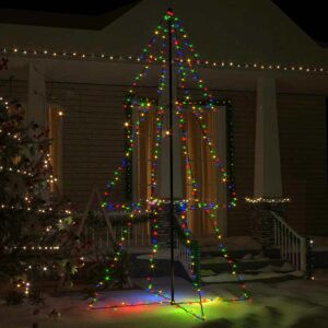 vidaXL kegleformet juletræ 120x220 cm 300 LED'er inde/ude