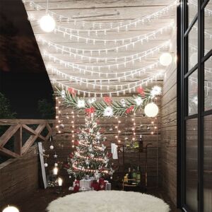 vidaXL fairy lights-lyskæder 20 m 200 LED'er 8 funktioner kold hvid