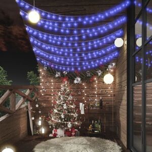 vidaXL fairy lights-lyskæder 20 m 200 LED'er 8 funktioner blå