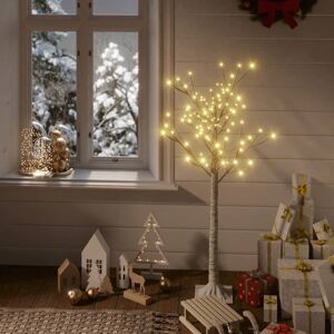 vidaXL juletræ 1,2 m 120 LED'er inde/ude piletræ varmt hvidt lys