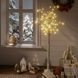 vidaXL juletræ 1,5 m 140 LED'er inde/ude piletræ varmt hvidt lys