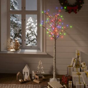 vidaXL juletræ 1,5 m 140 LED'er inde/ude piletræ flerfarvet lys