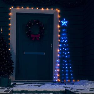 vidaXL kegleformet juletræ 50x120 cm 70 LED'er blåt lys