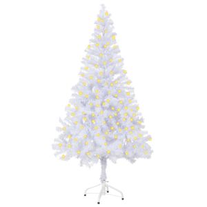 vidaXL kunstigt juletræ med LED og juletræsfod 150 cm 380 grene