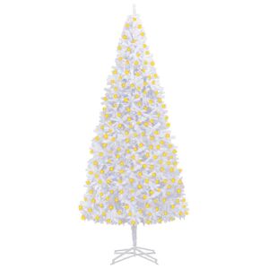 vidaXL kunstigt juletræ med LED 400 cm hvid