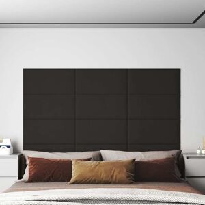vidaXL vægpaneler 12 stk. 60x30 cm 2,16 m² fløjl sort