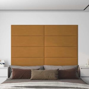 vidaXL vægpaneler 12 stk. 90x30 cm 3,24 m² fløjl brun