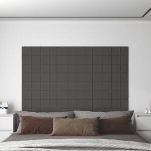 vidaXL vægpaneler 12 stk. 60x30 cm 2,16 m² stof mørkegrå