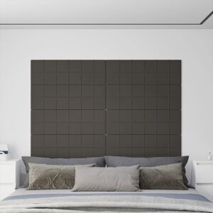 vidaXL vægpaneler 12 stk. 90x30 cm 3,24 m² fløjl mørkegrå