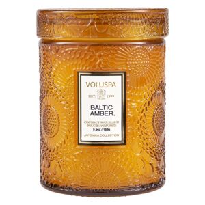 Voluspa Small Glass Jar Baltic Amber 50h