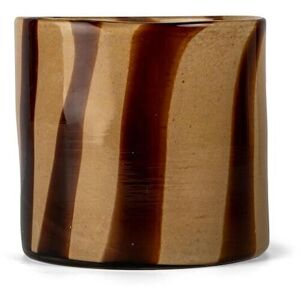 Byon Brown-Beige Vase/lysestage Calore Courve M Brown/beige One Size