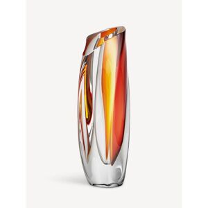 Kosta Boda Saraband Vase Red/amber H 360 Mm One Size