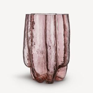 Kosta Boda Crackle Vase Pink 370mm One Size
