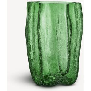 Kosta Boda Crackle Vase Dark Green 370mm One Size