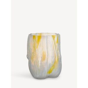 Kosta Boda Crackle Vase Lemon Sorbet 270mm One Size