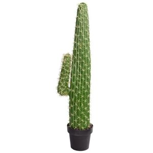 Home-tex Kunstig kaktus - Højde 110 cm - Dekorativ høj kaktus - Kunstig gulvplante