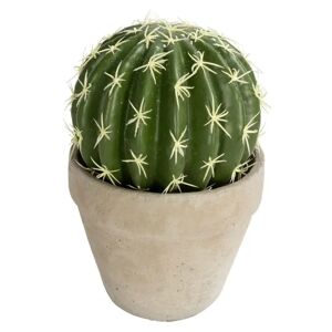 Home-tex Kunstig kaktus - Højde 20 cm - Kugleformet og dekorativ kaktus - Kunstig stueplante