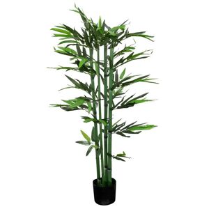 Home-tex Kunstig bambus plante - Højde 130 cm - Flotte kraftige bambusrør