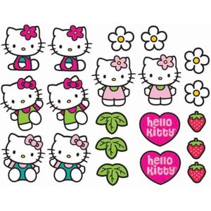 Home-tex Wallstickers - Hello Kitty - 20 forskellige motiver