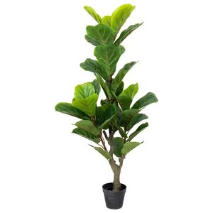 Home-tex Stueplante i potte - 125 cm høj - Kunstig grøn Violinfigen plante