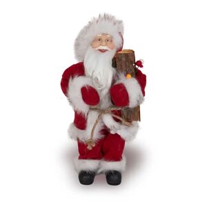 Home-tex Julemand 30 cm - Med træ og bjælde - Julepynt til hjemmet