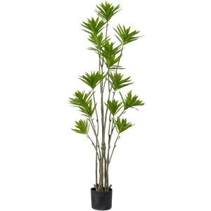 Home-tex Kunstig Dracaena plante 160 cm høj - Flot grøn kunstig plante med potte