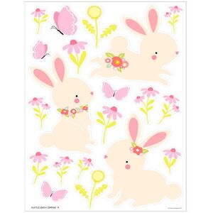 A Little Lovely Company Wallstickers - 35x50 Cm - Bunny - A Little Lovely Company - Onesize - Wallstickers