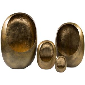Dekocandle lanterne - 38 cm - antique brass / antique gold