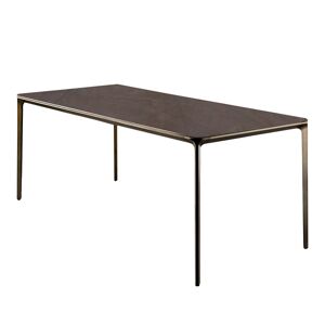 Sovet Italia Slim Table - 240x100 - Gaudi Stone Ceramic - Messing