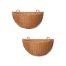 Ferm Living Braided Wall Pockets Sets of 2 B: 45 cm - Natural