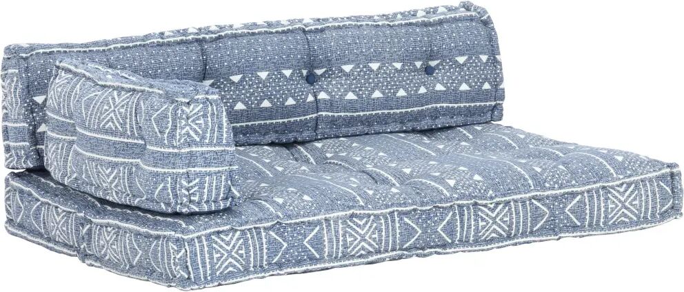 vidaXL hynde til pallesofa stof patchwork indigo