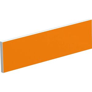kaiserkraft Pared separadora sobre la mesa para escritorios de equipos, anchura 1400 mm, tapizado naranja