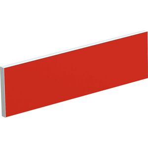 kaiserkraft Pared separadora sobre la mesa para escritorios de equipos, anchura 1600 mm, tapizado rojo