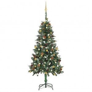 vidaXL Árbol De Navidad Artificial Con Luces Led Y Bolas 150 Cm