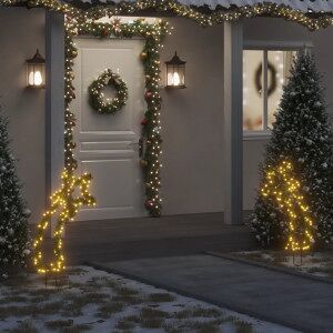 vidaXL Estrella Fugaz De Luces Navidad Con Estacas 115 Led 89 Cm