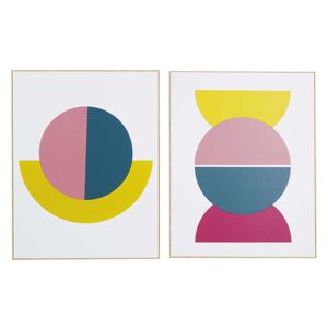 Maisons du Monde Lienzo díptico abstracto multicolor 143 x 92