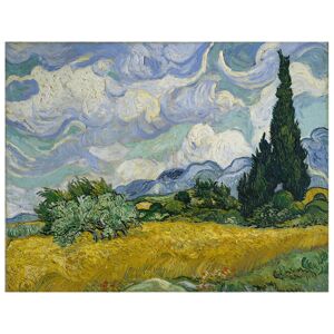 Legendarte Campo de Trigo Con Cipreses - Vincent Van Gogh - cm. 60x80