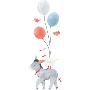 Lilipinso Pegatinas en vinilo de burro y globos 45x118cm