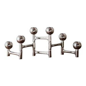 PIB Candelabro cromado y plateado