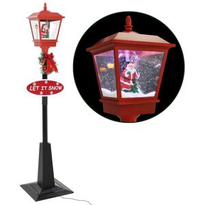 vidaXL Farola de Navidad con Papá Noel y LED 180 cm