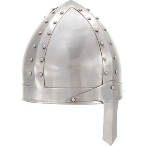 vidaXL Réplica de casco de caballero medieval antiguo LARP acero plata