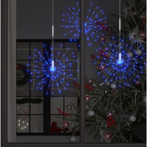 vidaXL Luces de petardo de navidad exterior azul 10 uds 1400 LED 20 cm